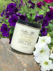 lavender vanilla, aromatherapy, candle